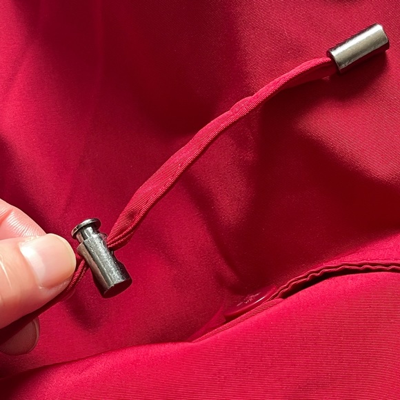 SOLD London Fog Single Breasted Red Trench Small - Picture 8 of 12